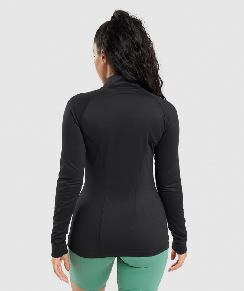 Women's Gymshark Training Jackets Black | CA 10A86D